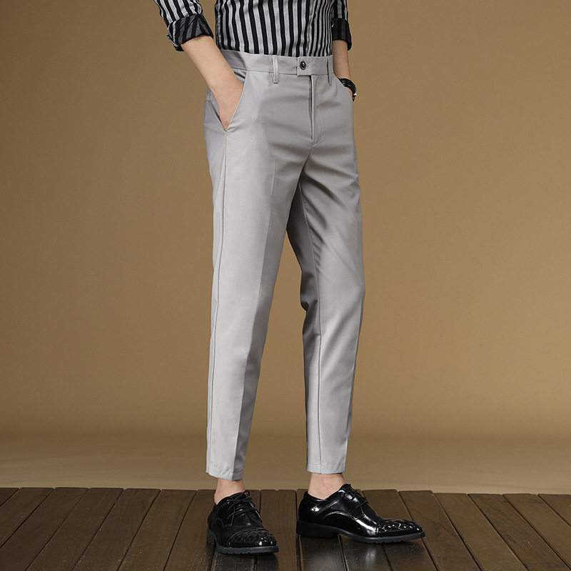 Men'S Formal Wear For Office - Calças de terno de verão dos