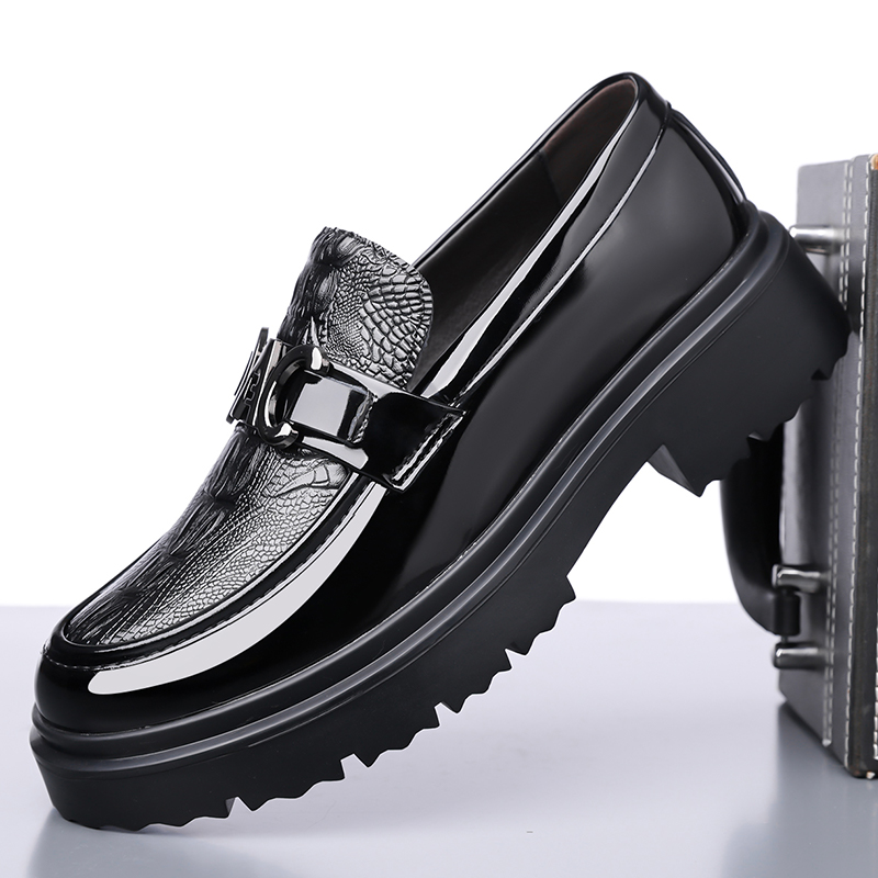 Formal Men Daily Wear Footwear - Sapatos de Couro Masculinos Estilo Britânico