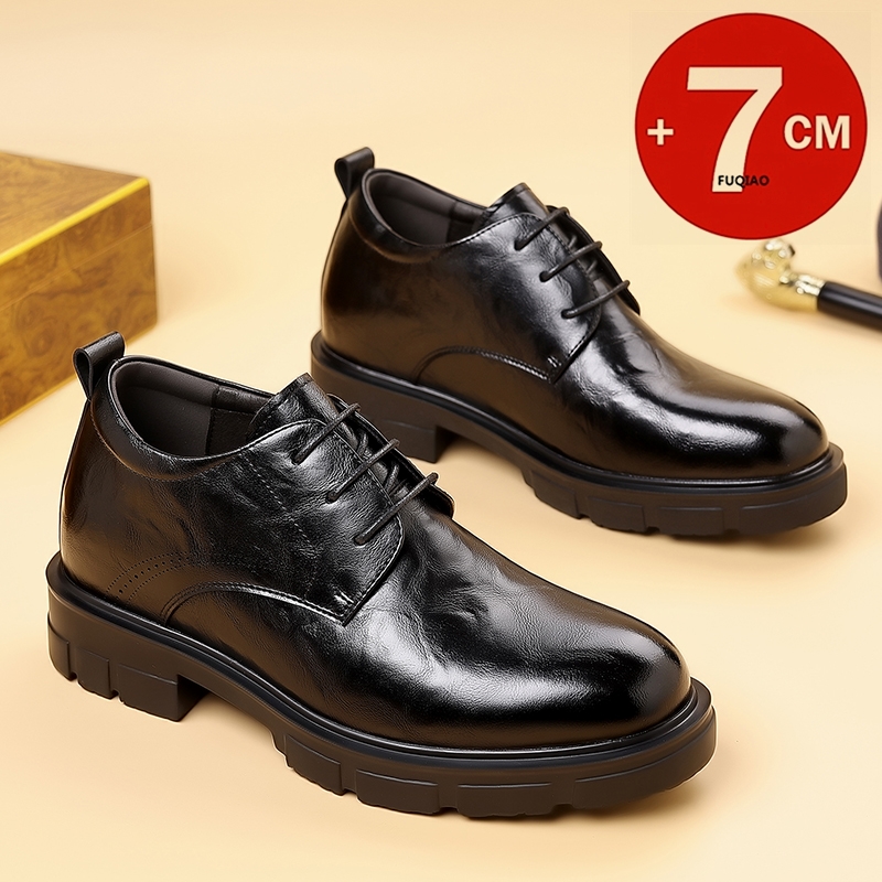 Men'S Formal Wear Slippers - Homens 7cm elevador sapatos de negócios