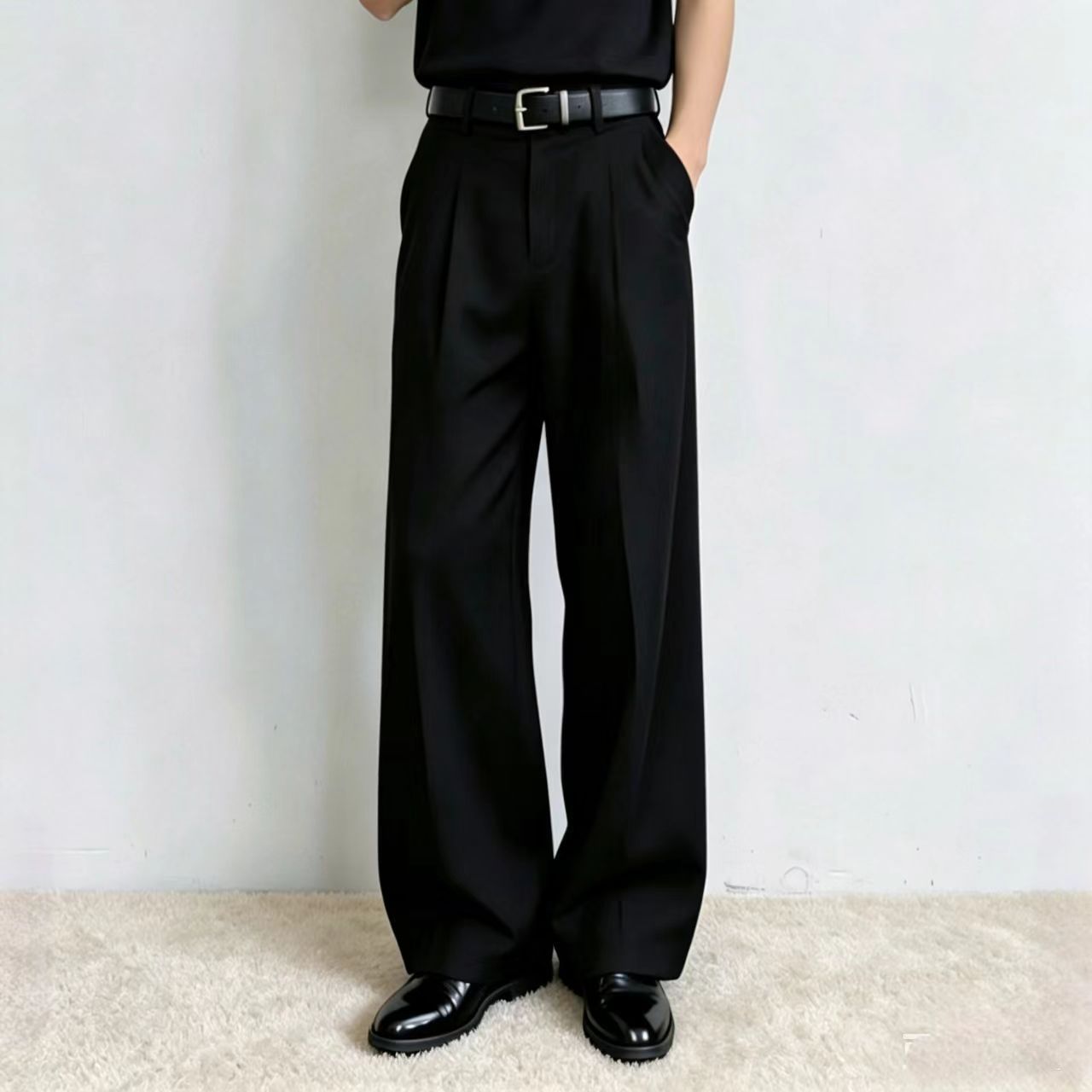 Men'S Formal Wear - Calças Brancas Finas Masculinas Verão 2026,