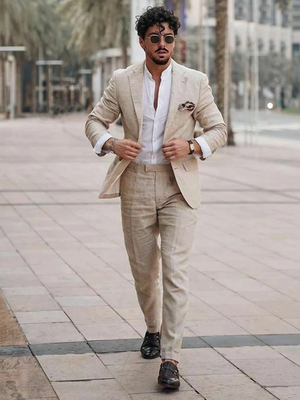 Ternos de Linho Masculinos par - Men'S Formal Wear avaliação e preço
