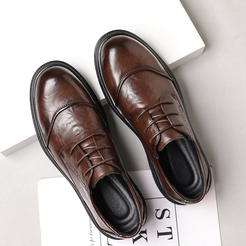 Sapatos masculinos de couro pa - Men'S Formal Wear For Office avaliação e preço
