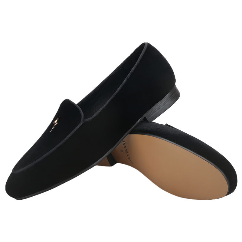 Sapatos masculinos de veludo p - Men'S Formal Wear Slippers avaliação e preço