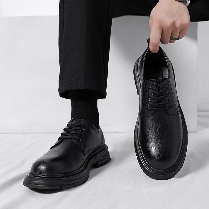 Novos Sapatos Sociais de Couro - Formal Men Daily Wear Footwear avaliação e preço