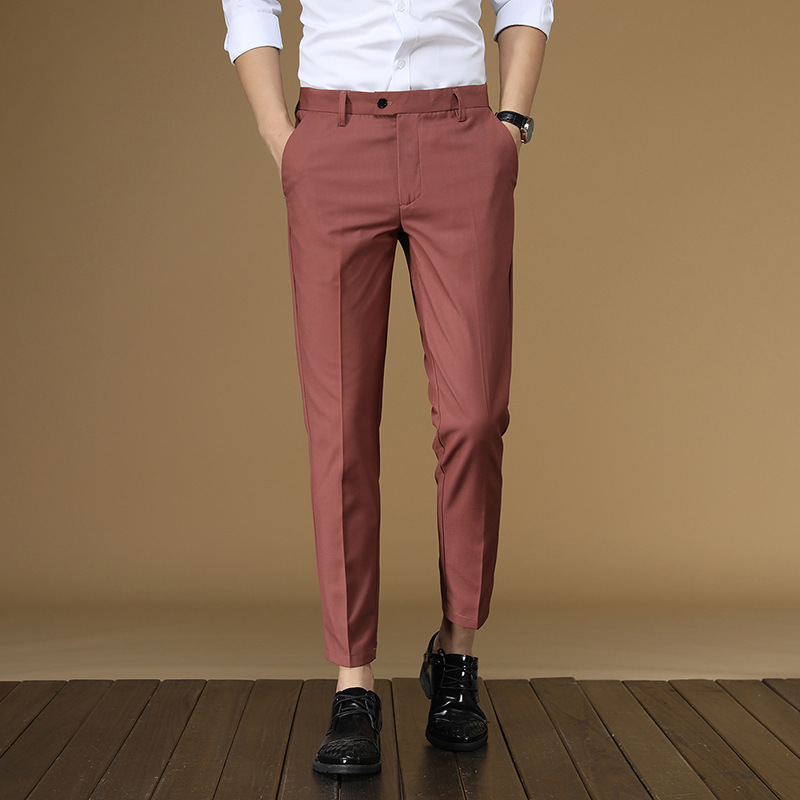 Calças de terno de verão dos h - Men'S Formal Wear For Office avaliação e preço