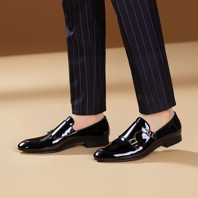 Pieritar nova cor preta couro  - Men'S Formal Wear avaliação e preço