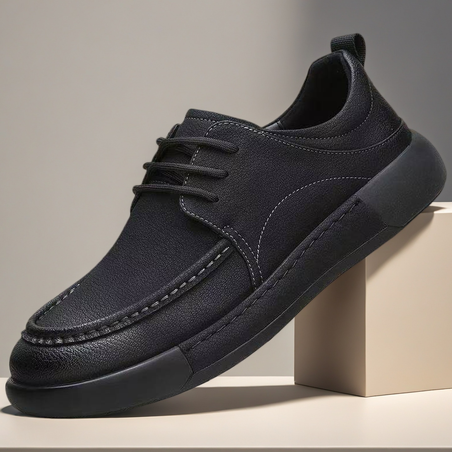 Sapatos masculinos de couro co - Formal Men Daily Wear Footwear avaliação e preço