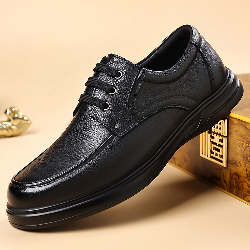 Sapatos Oxford de Couro Mascul - Formal Men Daily Wear Footwear avaliação e preço