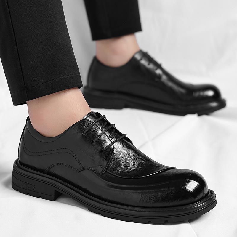 Sapatos de Couro Genuíno Marro - Men'S Formal Wear avaliação e preço