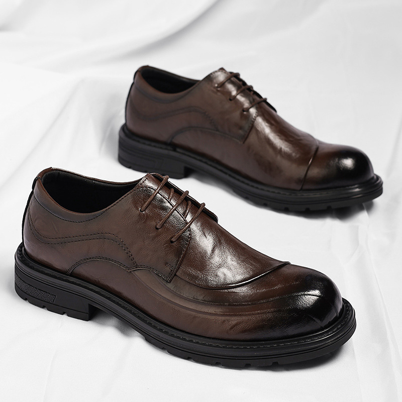 Sapatos de Couro Genuíno Marro - Men'S Formal Wear avaliação e preço