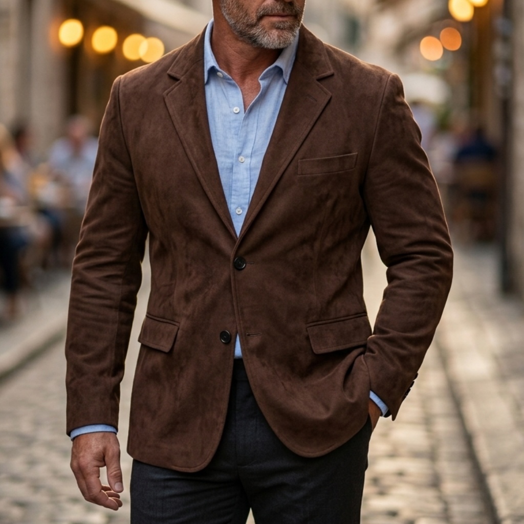 Blazer Masculino Vintage Casua - Men'S Formal Wear For Office avaliação e preço