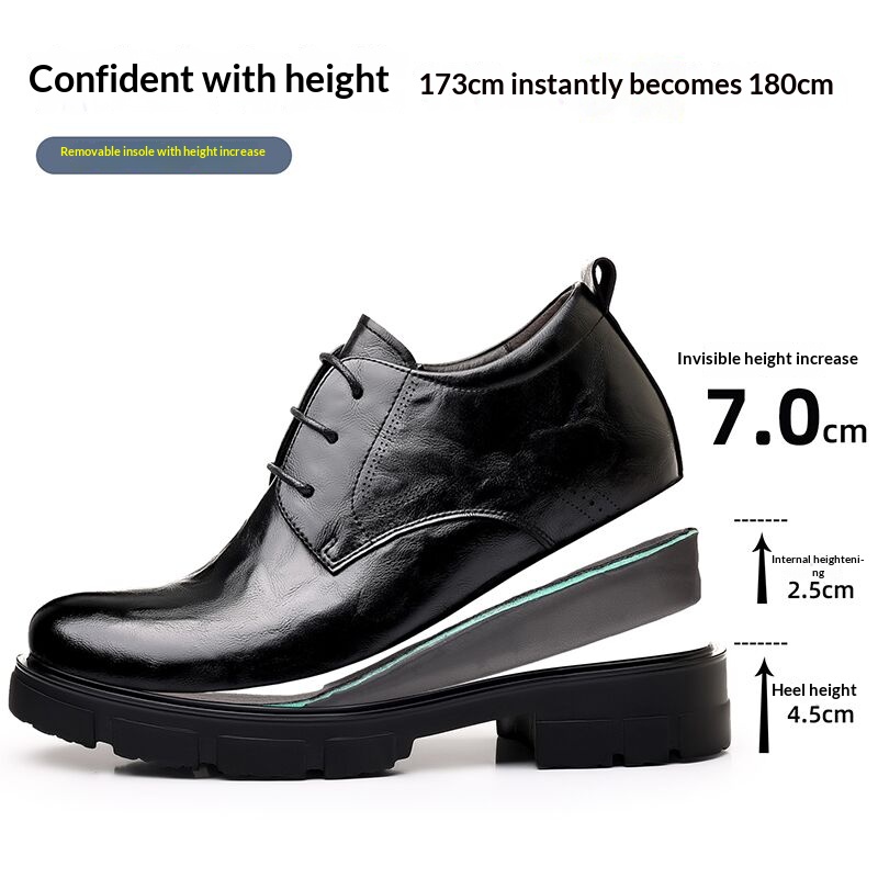 Homens 7cm elevador sapatos de - Men'S Formal Wear Slippers avaliação e preço