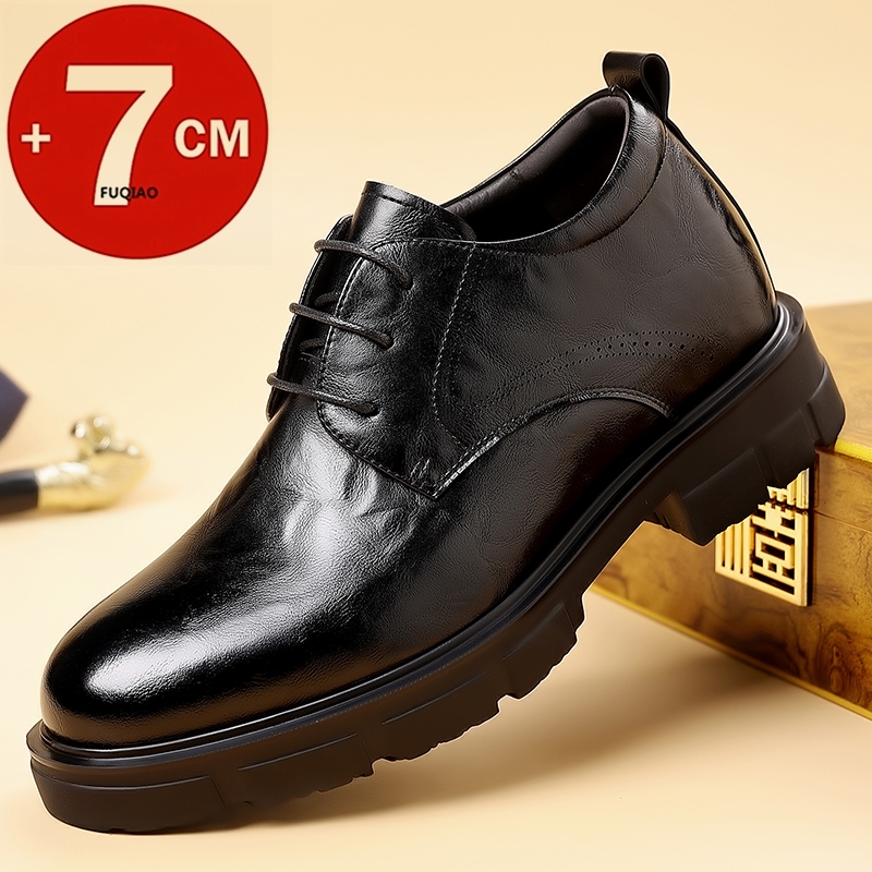 Homens 7cm elevador sapatos de - Men'S Formal Wear Slippers avaliação e preço