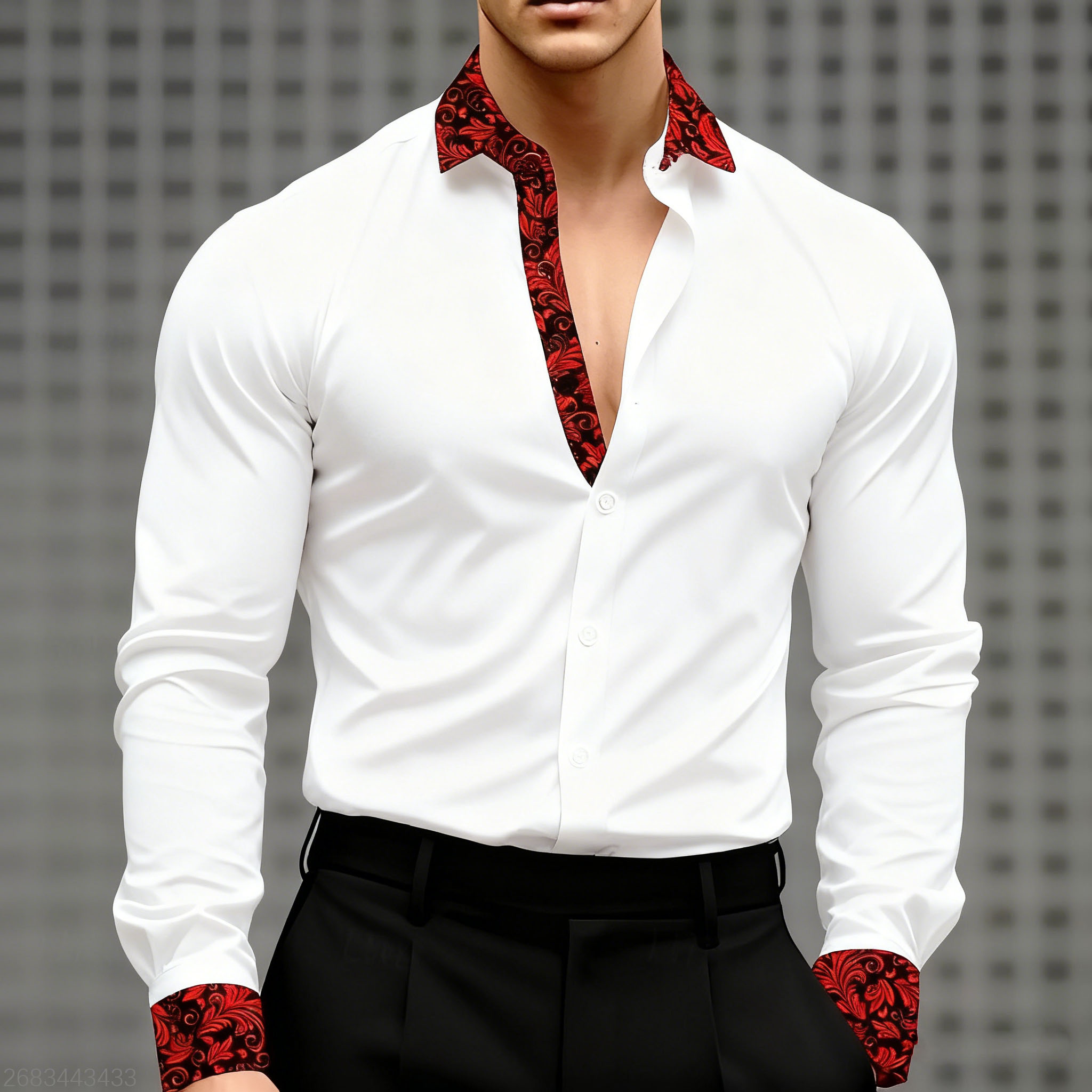 10 cores masculino floral impr - Men'S Holiday Formal Wear avaliação e preço