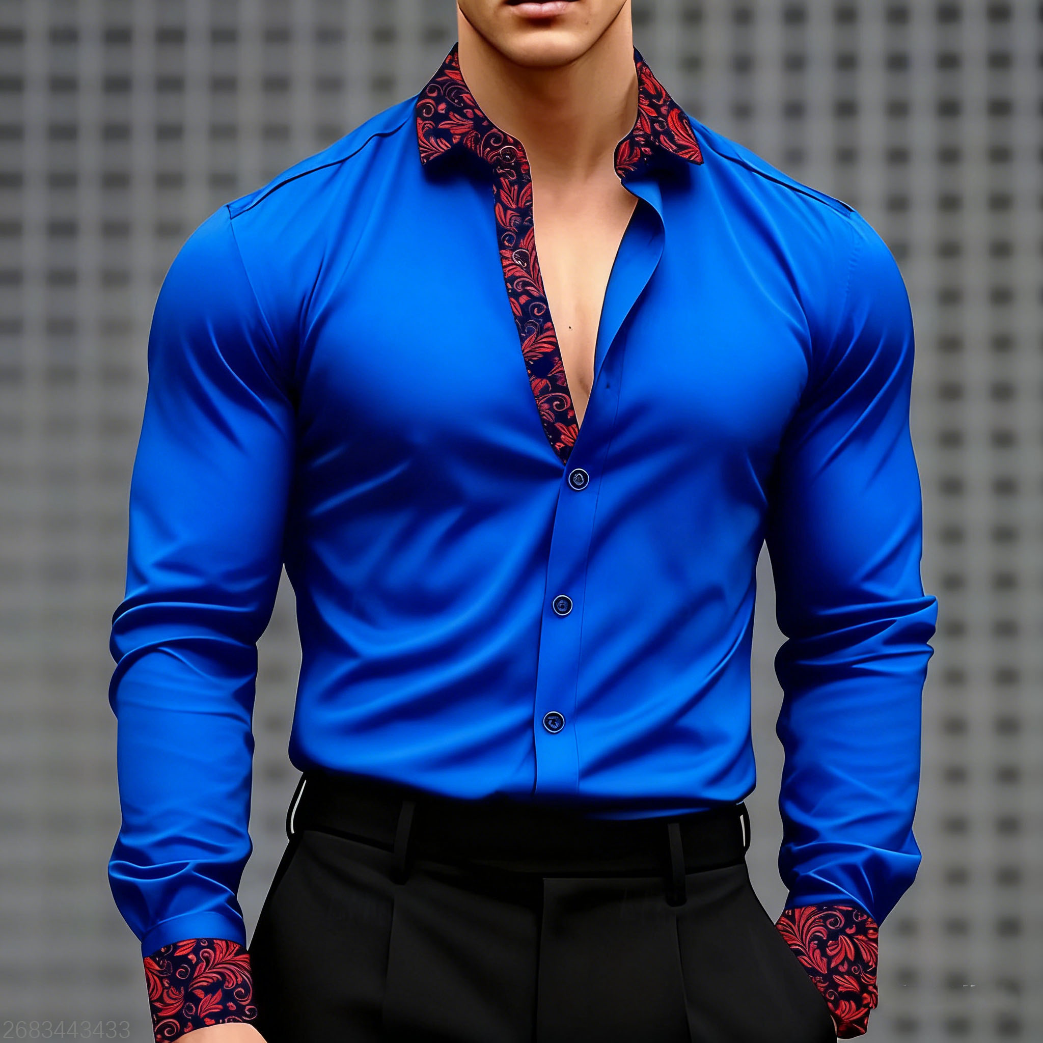 10 cores masculino floral impr - Men'S Holiday Formal Wear avaliação e preço