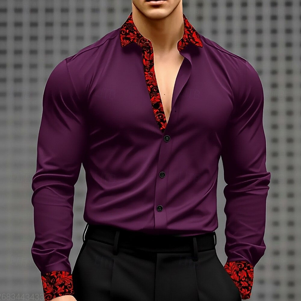 10 cores masculino floral impr - Men'S Holiday Formal Wear avaliação e preço