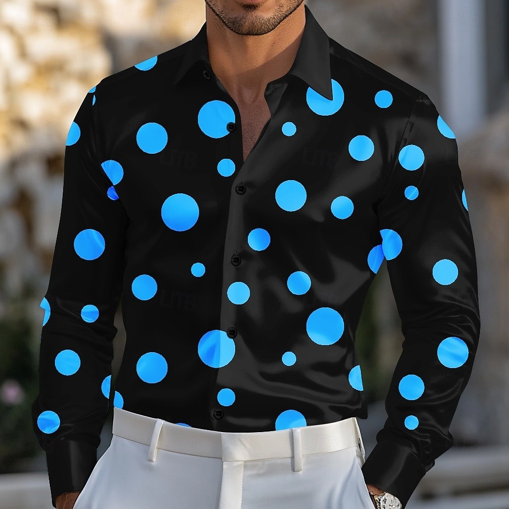 Camisa geométrica de bolinhas  - Men'S Holiday Formal Wear avaliação e preço