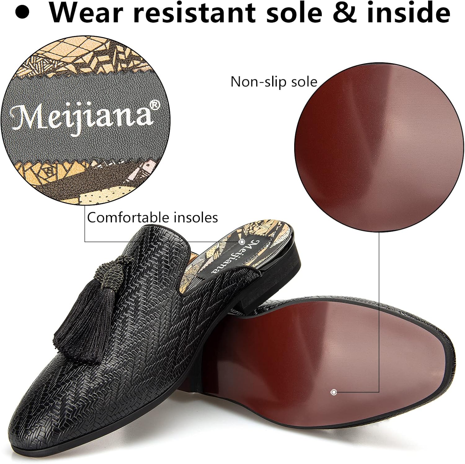 Chinelos de couro respirável v - Men'S Formal Wear Slippers avaliação e preço
