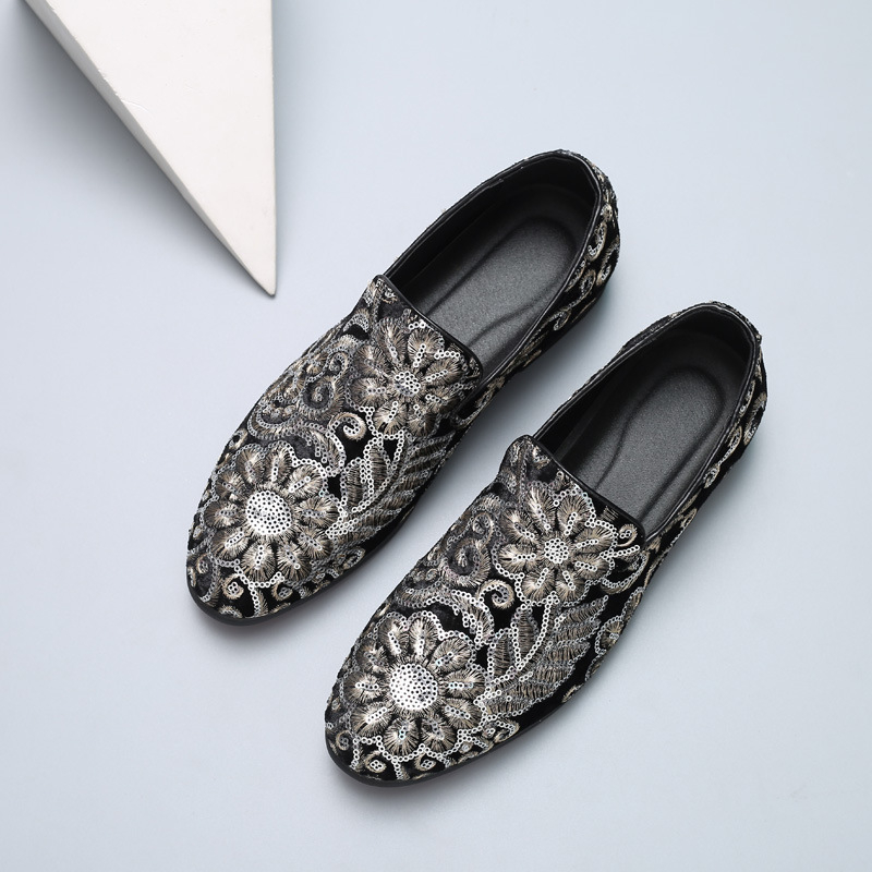 Mocassins de Veludo Masculinos - Men'S Formal Wear Slippers avaliação e preço